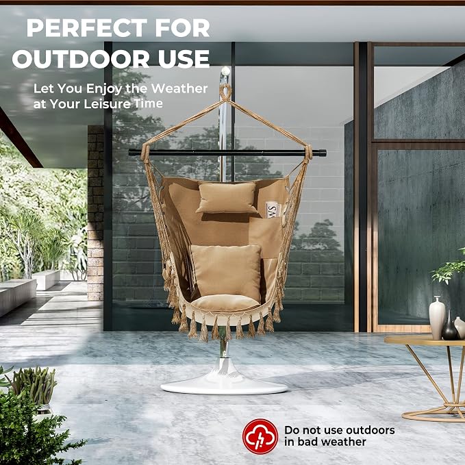 Giantex Hanging Chair Hammock Swing Chair - - Image 6