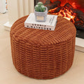 Asuprui Pouf Ottoman Round Ottoman Foot Rest Foot Stool Poufs by Asuprui