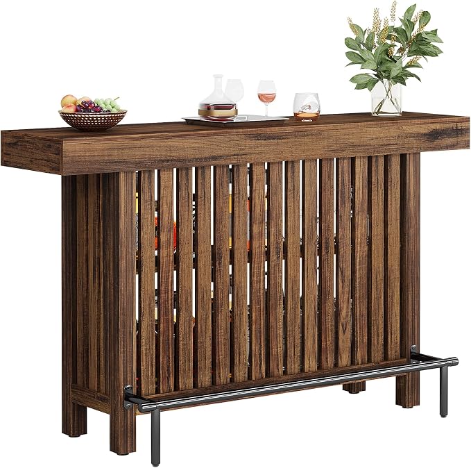 Tribesigns Large 2-Tier Bar Table, 63-Inch Mini Pub Table - Image 9