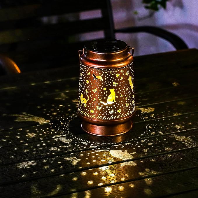 Cat Solar Lanterns Outdoor Waterproof Hanging Solar Lights Cat Gifts - Image 9