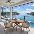 PURPLE LEAF 5-Piece Oversize Patio Dining Set by PURPLELEAF
