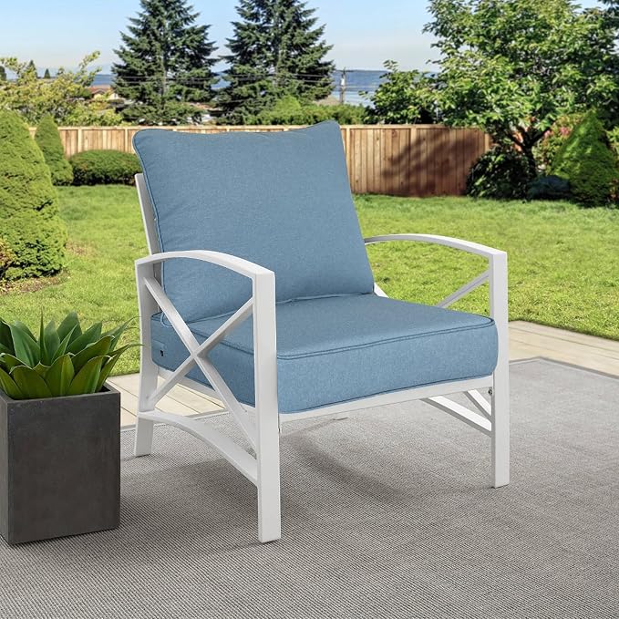 Goodgoods 24x24 inch Outdoor/Indoor Deep Seat Patio Cushions Set of 2 Resilient - Image 3
