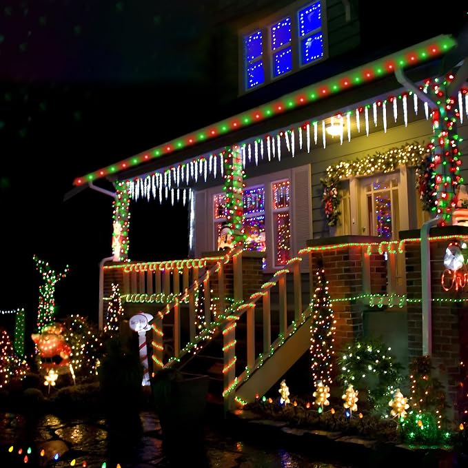 Solar Rope Lights, 2 Packs Total 66ft 200LED Solar String Lights, 8 Modes - Image 7