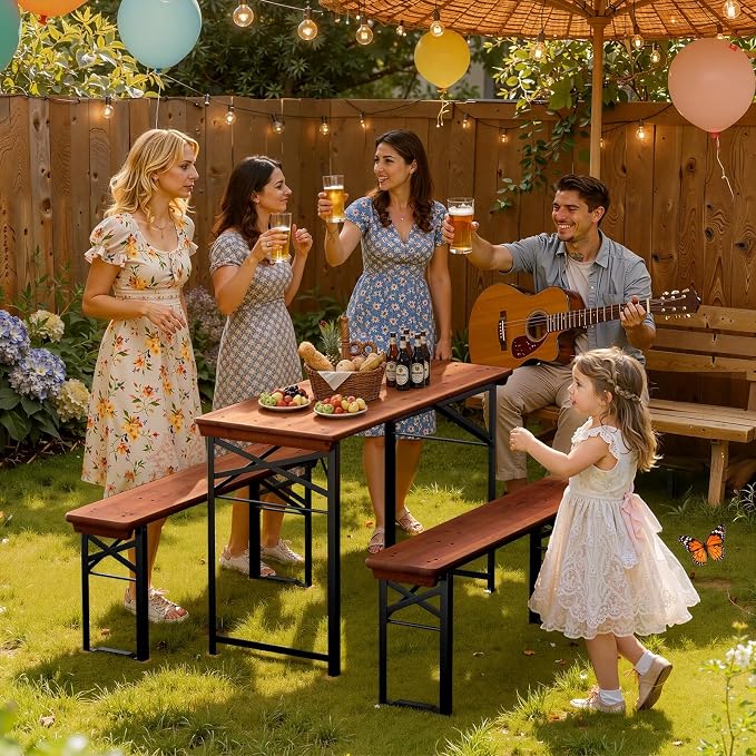 VINGLI 45 Inch Folding Picnic Tables - Image 2