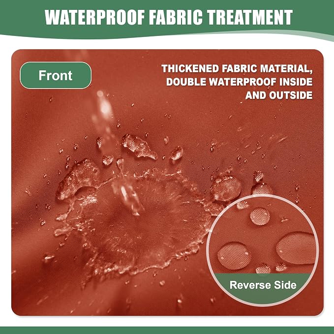 Waterproof Patio Cushions for Outdoor Furniture, Fade Resistant Back Pillow and - Image 5