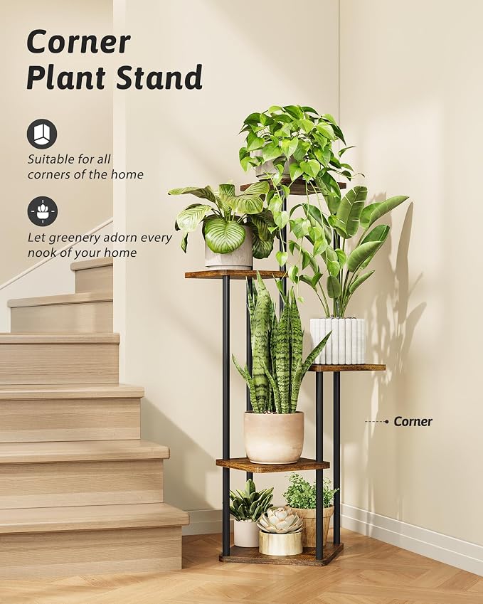 Tall Plant Stand Indoor 5 Tiered Plant Shelf - Image 2