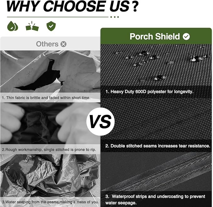 Porch Shield Outdoor Prep Table Cover –Waterproof Patio Dining Cart Cover - Image 5