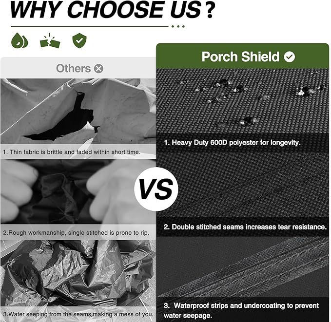 Porch Shield Outdoor Prep Table Cover –Waterproof Patio Dining Cart Cover - Image 5