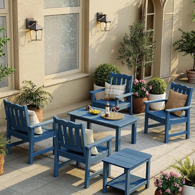 Stoog All-Weather Patio Chairs Set of 2, Heavy Duty Outdoor Chairs - Image 2