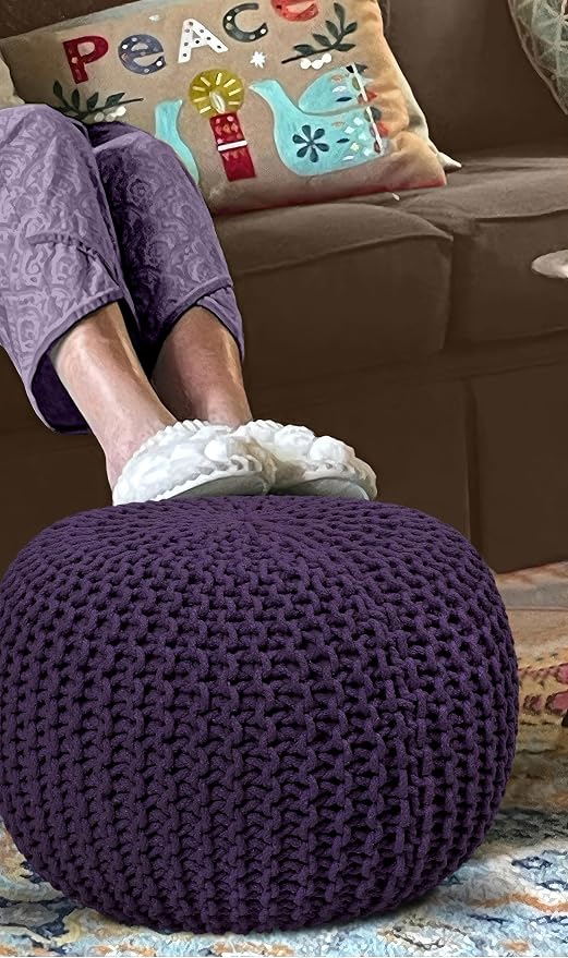 COTTON CRAFT Round Dori Pouf - Image 7