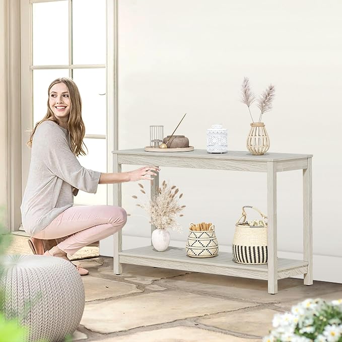 DWVO 48" Console Table, HIPS Material Indoor Outdoor Multifunctional Buffet Bar - Image 5