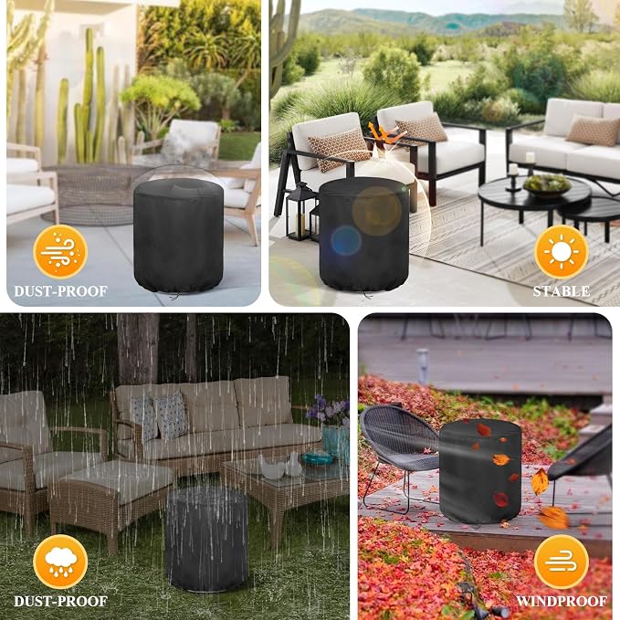 Patio Table Cover for Keter Cool Side Table Cooler, Waterproof Ice Chest - Image 7
