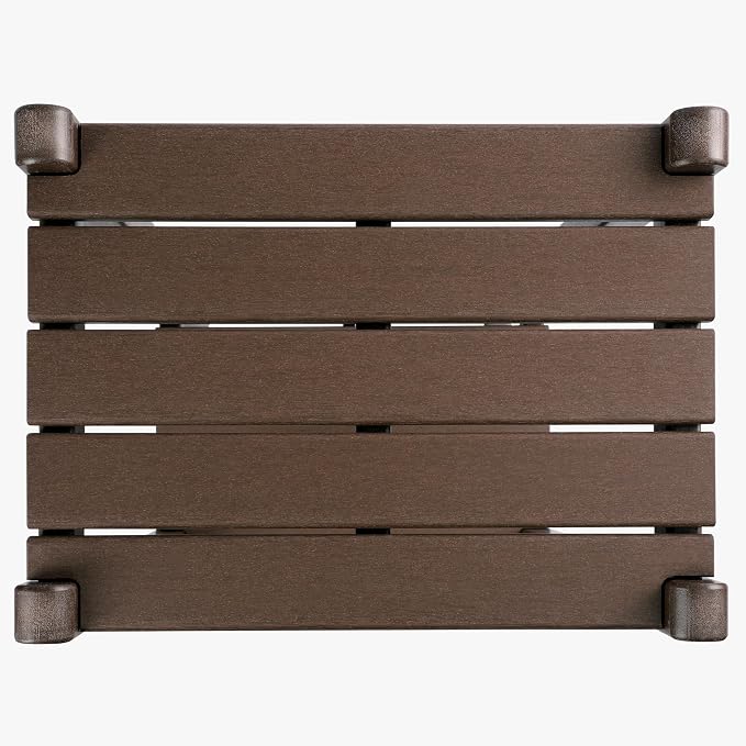 WestinTrends Malibu 36" Outdoor Adirondack HDPE 2-Tier Patio Side Table - Image 9