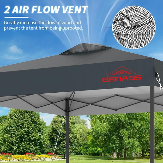 8x8 Pop Up Canopy, Easy Up Canopy Tent, Heavy Duty Tents - Image 3