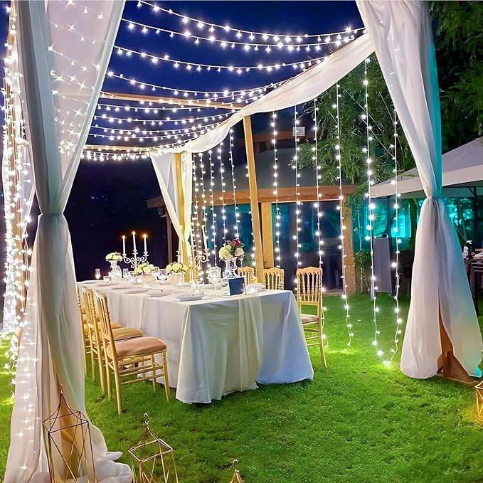 KNONEW 197FT 500 LED Christmas Lights Outdoor String Lights 8 Modes & Memory - Image 4