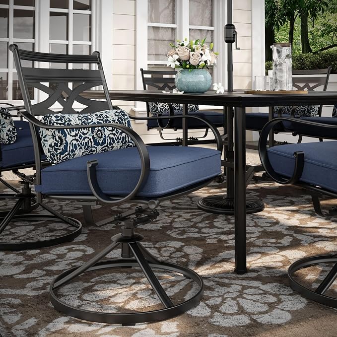 Hanover Montclair 11-Piece Outdoor Dining Set, All-Weather Outdoor Patio Dining - Image 9