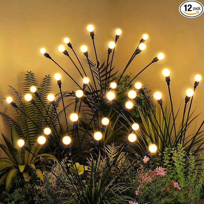 Solar Christmas Decorations, 120 LED Firefly Solar Christmas Lights Outdoor by PATIOPIA