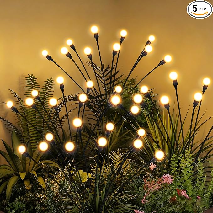 Solar Christmas Decorations, 50 LED Firefly Solar Christmas Lights Outdoor by PATIOPIA