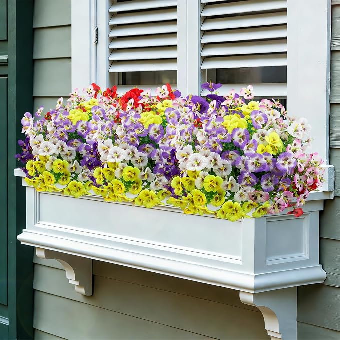 24 Bundles Artificial Pansy Flowers - Image 4