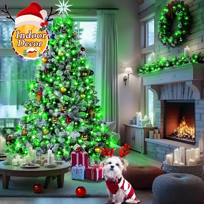 KNONEW 197FT 500 LED Christmas Lights Outdoor String Lights 8 Modes & Memory - Image 3