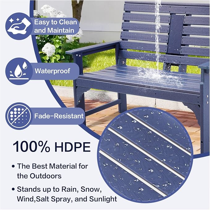 Outdoor Bench Weatherproof - Image 4