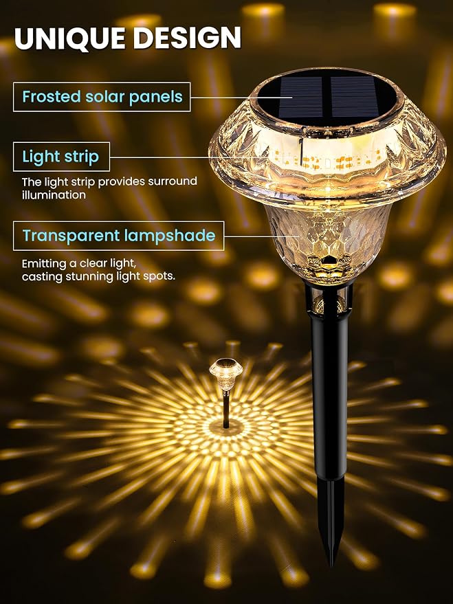 SOLPEX Solar Pathway Lights Garden Decor - Image 4
