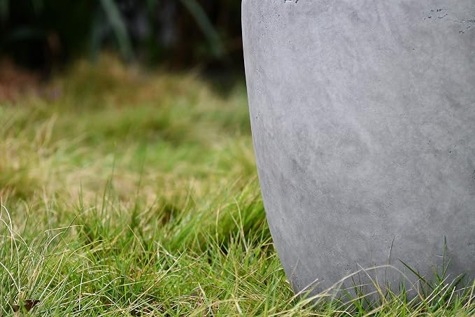 Kante 18 Inch Dia Round Concrete Planter, Indoor Outdoor Large Plant Pot - Image 24