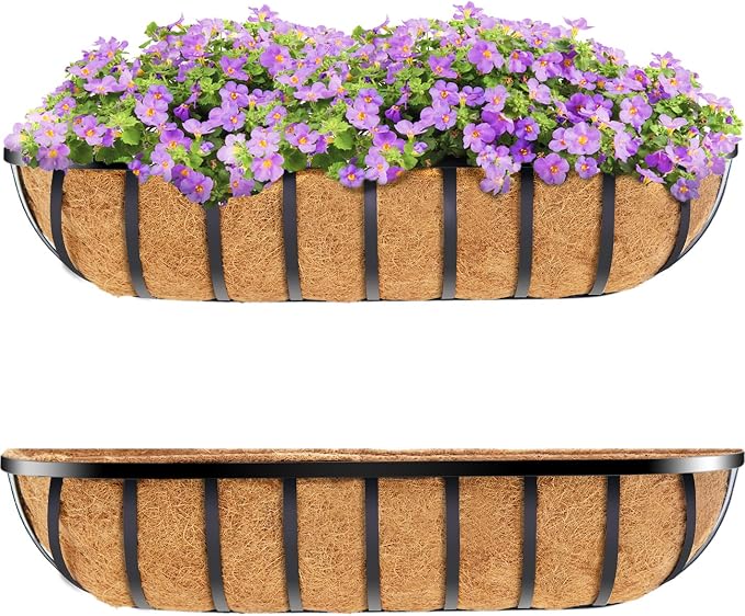 HFHOME 30" Window Box Deck Railing Planter by HFHOME