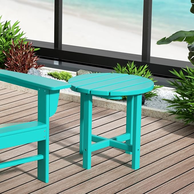 WestinTrends Dylan Adirondack Round Outdoor Side Table - Image 10
