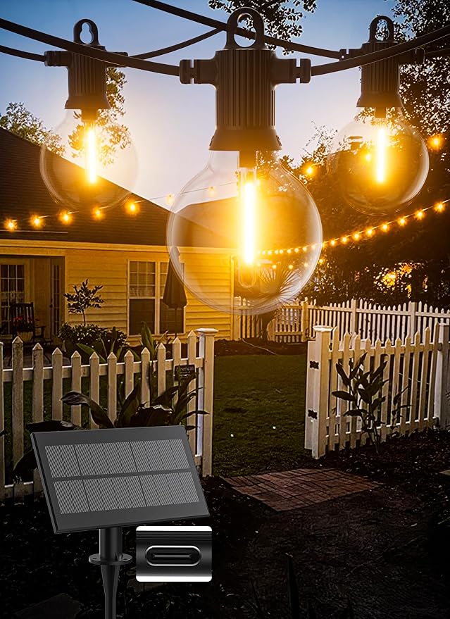 Solar String Lights Outdoor Waterproof 50FT by Zuske