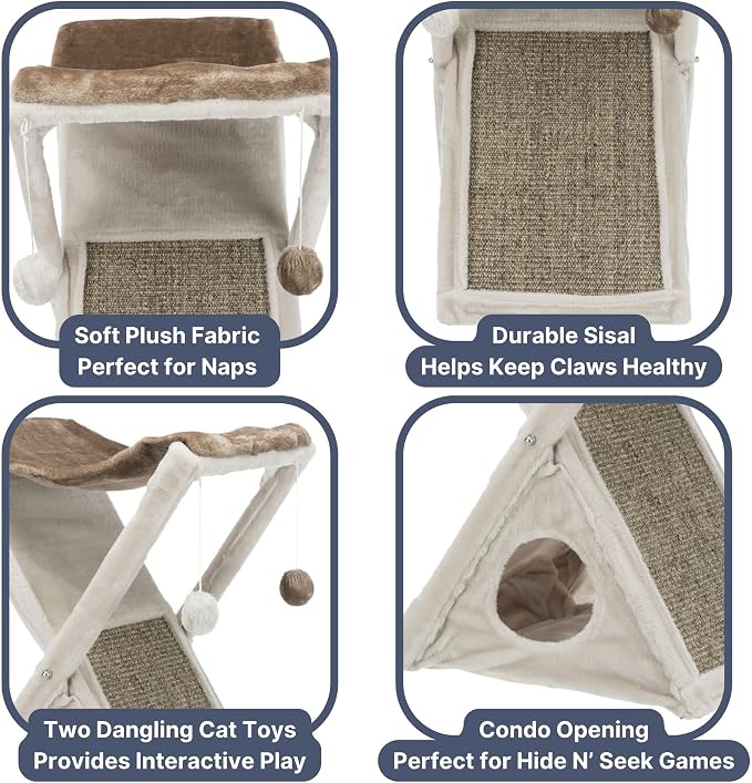 TRIXIE Miguel Fold and Store Cat Hammock, Indoor Cat Furniture - Image 4