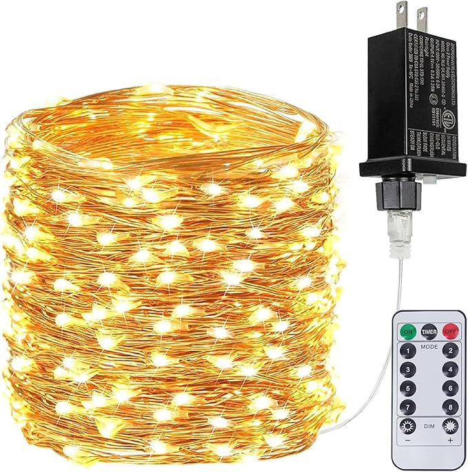 Extra Long 99Ft 300 LED Fairy Lights Plug in by BHCLIGHT