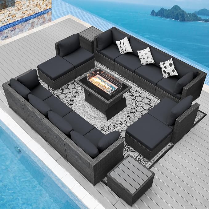 NICESOUL 15 Piece Outdoor Sectional by NICESOUL