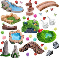 45 Pcs Resin Mini Garden Accessories by U-Zimikee