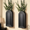 2 Pack Wooden Wall Vase Set, Boho Hanging Planter by Unknown