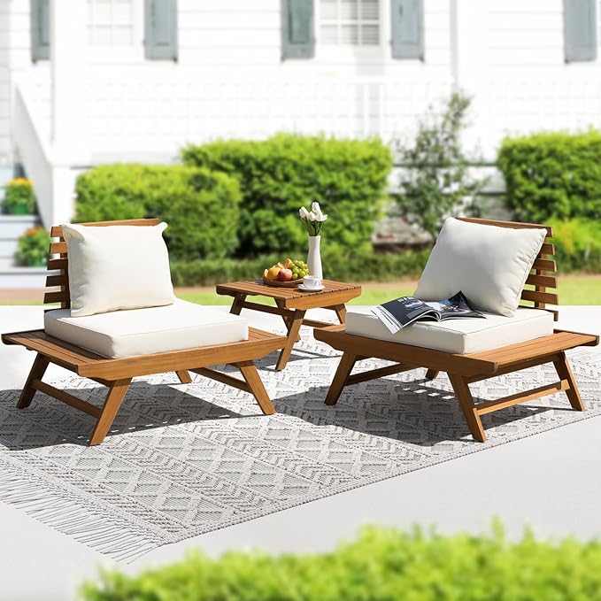 IDZO Armless Club Chairs Design Heavy Duty 400lbs Capacity Elegant Patio Bistro by Idzo