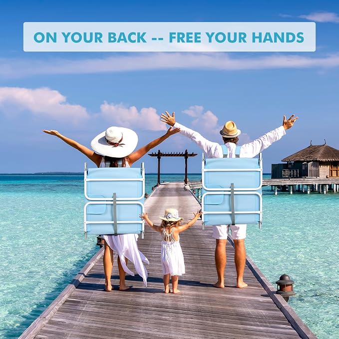 3 in 1 Women Comfort Backpack Beach Tanning Lounge Chair - Image 6