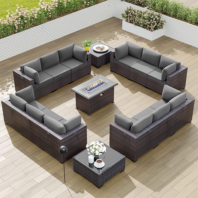 Kullavik 15PCS Outdoor Patio Furniture Set by KULLAVIK
