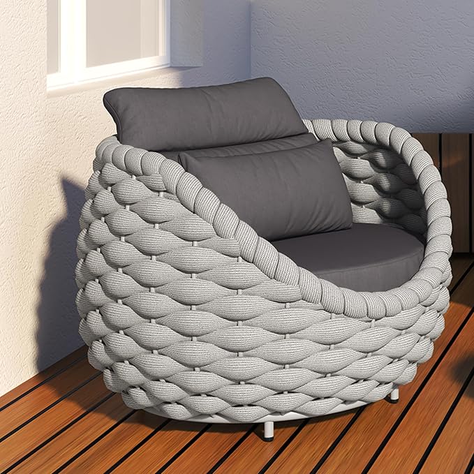 TWT Aluminium Patio Sofa Chair - Image 5