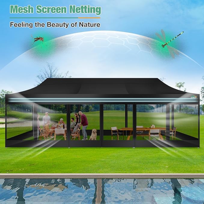 COBIZI 10x30 Canopy Tent, Heavy Duty Pop up Canopy - Image 6