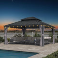 PURPLE LEAF 14' X 16' Permanent Hardtop Gazebo by PURPLELEAF