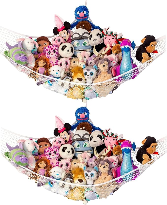 Lilly's Love Large Stuffed Animal Hammock | Corner Hanging Organizer, Toy by LillysLove