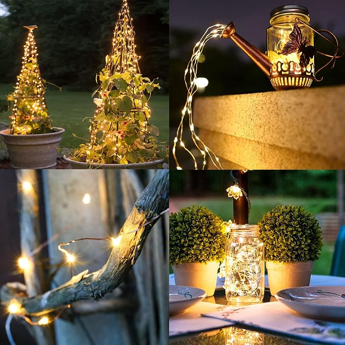 TW SHINE Warm White Solar String Lights Outdoor, Total 80 FT 240 LED Solar - Image 2