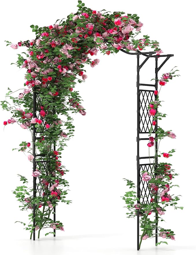 Giantex Garden Arch Trellis, Decorative Wedding Arch by Giantex