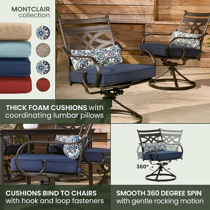 Hanover Montclair 11-Piece Patio Dining Set - Image 6