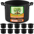 10 Pack 30 Gallon Grow Bags, Thickened Nonwoven Fabric Planter Pots by Unknown