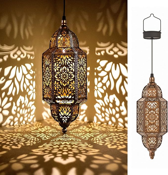Twinkya Hanging Solar Lights Outdoor Garden Decorative Solar Lantern Waterproof by twinkya