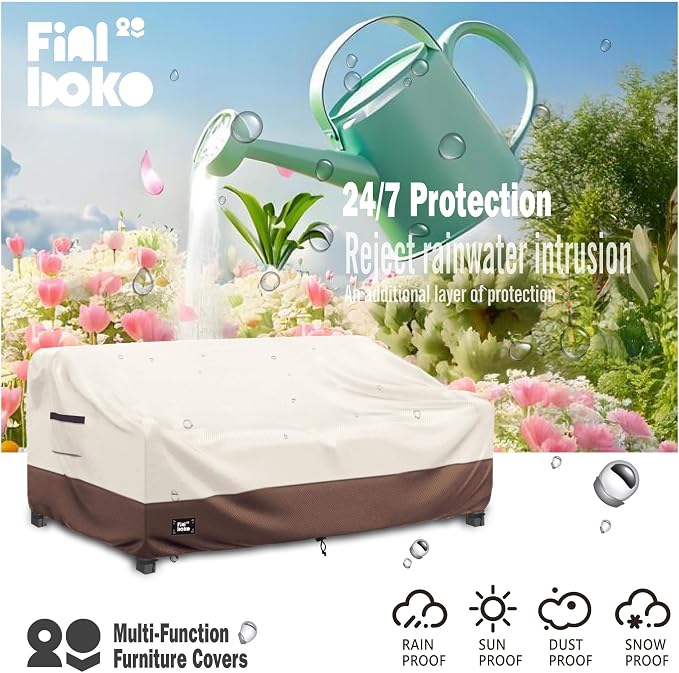 3-Seater Outdoor Couch Cover, 93Wx40Dx35H Inches Patio Furniture Covers - Image 4
