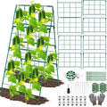 17 x 42 Inch Garden Trellis for Raised Beds Foldable Climbing Plant Support by LifeisLuck