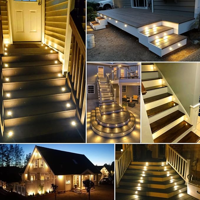 LED Deck Light Kits Warm White, Φ1.22 Recessed Step Light 16 Pack - Image 3